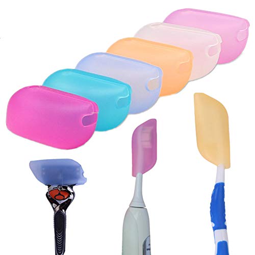 Sinzau Spazzolino Da Denti In Silicone, Igienico E Antimicrobico, Per Campeggio, Viaggi, Confezione Da 6