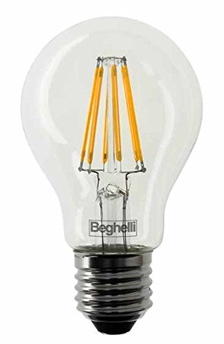 Beghelli Beg56402 Lampada Led, E27, 7 Watts, Multicolore, Vetro;Policarbonato;Acciaio