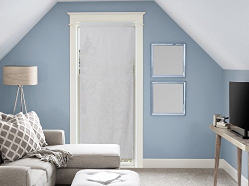 Soleil D'Ocre Tendina A Vetro In Cotone Panama, Grigio, 70 X 200 Cm
