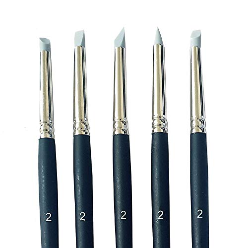 The Art Shop Skipton Artists - Set Di 5 Strumenti In Silicone Per Modellare Il Colore, Taglia 2