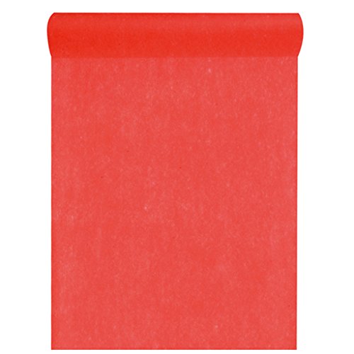 Tessuto Non Tessuto 30 Cm (25 M Di Lunghezza), Runner Decorativo In Tessuto Non Tessuto, Decorazione Per Festa Di Nozze Rot