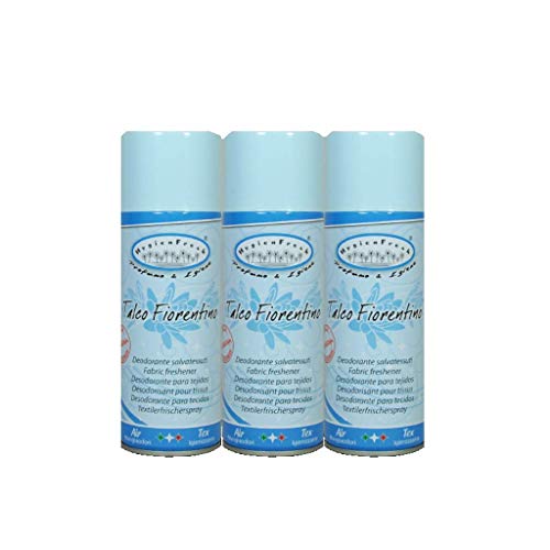 Hygienfresh Talco Fiorentino 3 Deodorante Spray Da 400 Ml Per Tessuti, Abiti, Tende, Divani, Scarpe E In Ambiente