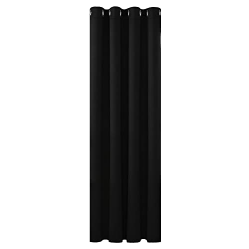 Deconovo Tende Camera Da Letto Oscuranti Per Interni 183 Cm Altezza, Tenda Oscurante Termica Isolante Con Anelli Per Finestre 1 Pannello, 132X183 Cm,