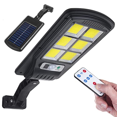 Maclean Mce446 Lampione Solare Con Sensore Di Movimento E Crepuscolare Ip54 4W 400 Lumen 6500K Lampada Solare Telecomandata Lampada Da Parete Per Este