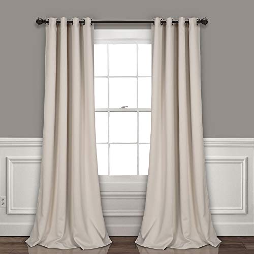 Lush Decor Coppia Di Tende Oscuranti Isolate Con Occhielli, 132 X 213 Cm, Colore: Grano
