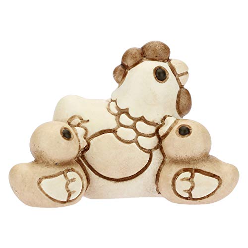 Thun® - Gallina Con Pulcini - Statuine Presepe Classico - Ceramica - I Classici