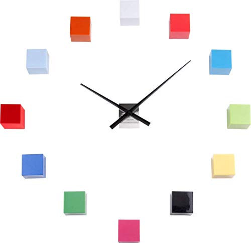 Karlsson Ka5698Mc Horloge Murale Personnalisable Diy Do It Yourself Cubic Métal Et Plastique Multicolore Aiguilles D41Cm Cubes H6 X 6 X 5,5 Cm