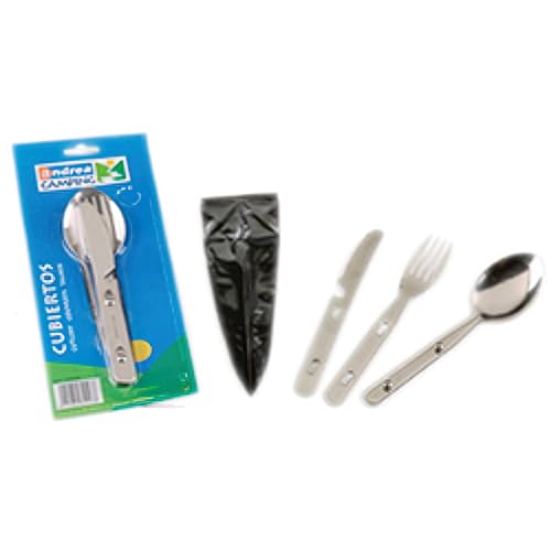 Ibili Cubiertos Camping Inox, Stainless Steel