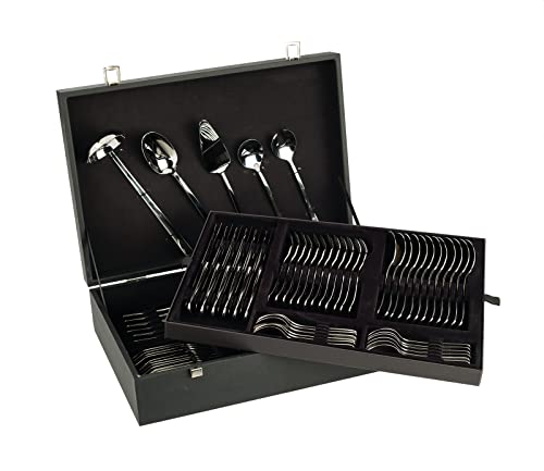 Arcos Serie Capri, Pacco Regalo Set Di Posateria 113 Pezzi (Set Completo), Monoblocco Unipezzo, Colore Argento