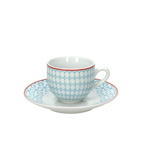 Tognana Porcellane Om085013373 Blu, Bianco Caffè 6Pezzo(I) Tazza