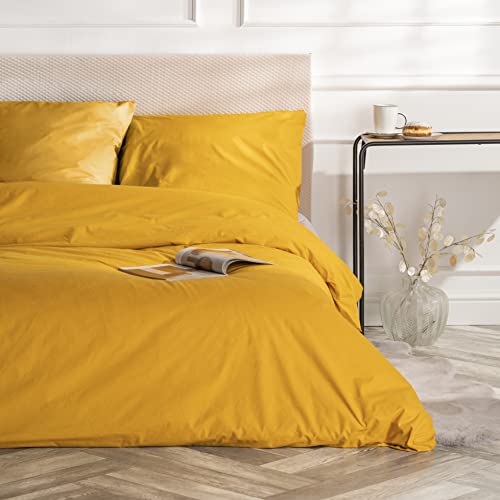 Velvethome Deluxe Set Di Biancheria Da Letto 135X200 Cm | 100% Cotone | Set Copripiumino Con Federa 80X80 Cm | Made In Eu | Di Alta Qualità | Con Chiu