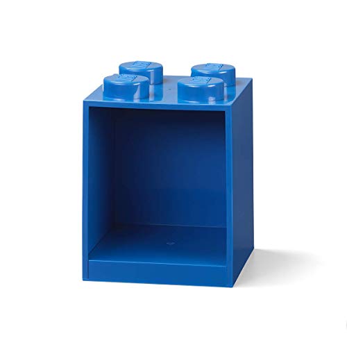 Room Copenhagen Mattone Mensola Mattoncini Lego 4 Manopole, Blu, 4 Bottoni
