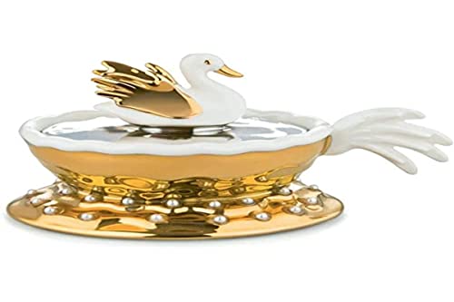 Alessi Narciso Decorazione, Porcellana, Decorata A Mano, Multicolore, 9.5 X 16 X 10.5
