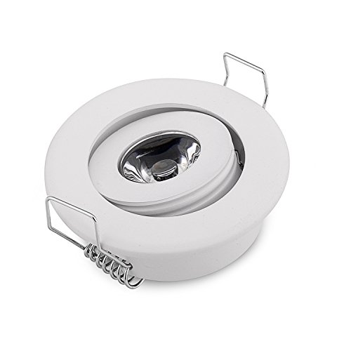 3W Led Downlights Piccolo Incasso Rotonde Luci Spot Infissi Bianco Caldo 3000K + Driver