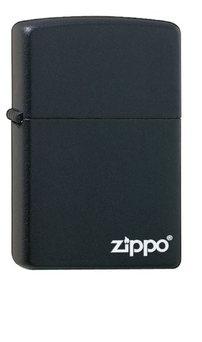 Zippo Lighter, Metal, Black, One Size