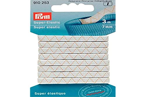 Prym Elastico, Bianco, Weiß, 3 M