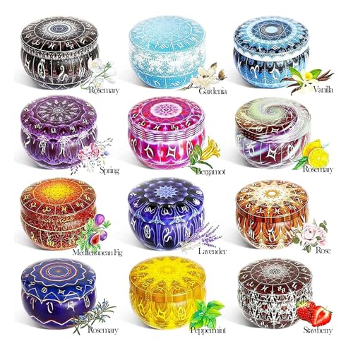 Jotol Candele Profumate,100% Cera Di Soia Naturale,Candela Profumate Regalo Per Matrimonio,Bagno,Yoga,Natale,Compleanno,Anniversario