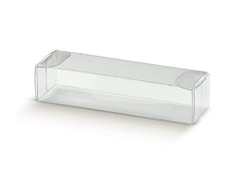 Subito Disponibile 50 Pezzi Scatola Pvc Trasparente Portaconfetti Astuccio 6X2.7X2 Cm