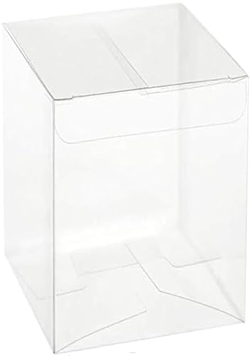 Puntocasastore 50 Scatole Bomboniere Trasparenti Pvc 10X10X16 Cm
