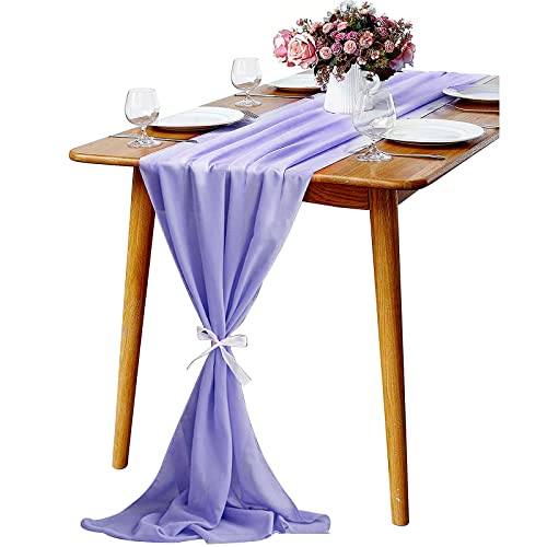 Kameun Runner Da Tavola In Chiffon, 70 * 300Cm Runner Tavola Moderno,Runner Tavola Natale Runner Lavabile Per Casa Cucina Matrimonio Feste Decorazioni
