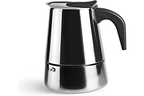 Ibili Moka Express, 4 Tazze, 185 Ml, Acciaio Inossidabile, Adatta Per Piani Di Cottura A Induzione