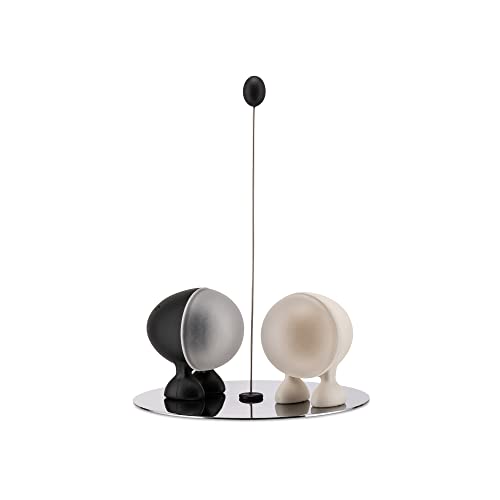 Alessi Lilliput Asg02 O Servizio Per Sale E Pepe Di Design, Nero/Bianco