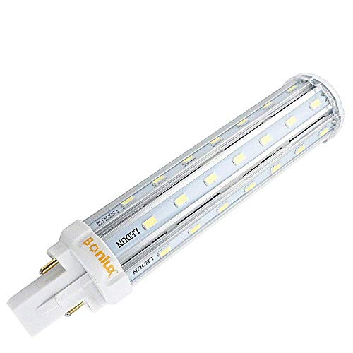 Bonlux 13W G24 Plc Lampada Led Bianco Freddo 6000K 360 Gradi Universale G24D 2-Pin G24Q 4 Pin Lampadina Led Base Retrofit Pl Luce 30W Cfl Sostituzione