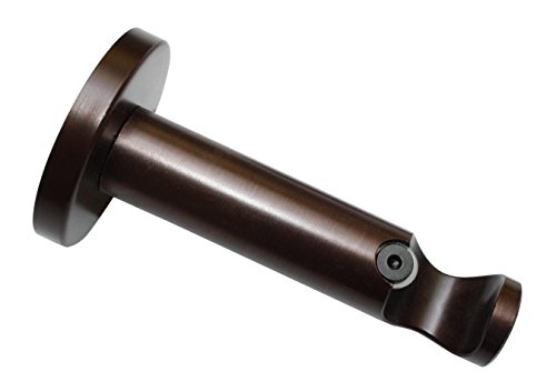 Gardinia 31370 Supporto Aperto Per Asta, Metallo, Bronzo, 8X8X0.1 Cm