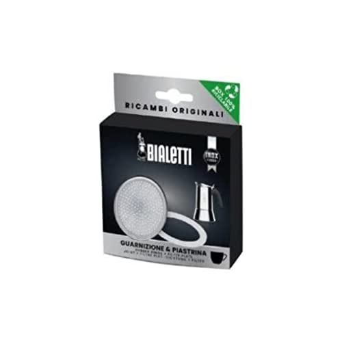Bialetti Ricambi, Include 1 Guarnizione E 1 Piastrina, Compatibili Con Venus, Kitty, Musa E Class, 10 Tazze