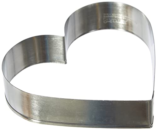 Stampini Per Biscotti A Forma Di Cuore Forma Per Quiche, Argento, Banda Stagnata, Silver, 13 X 3 Cm