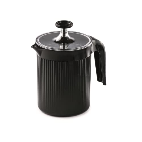 Snips | Cremix | Cappuccinatore Schiuma Latte | Montalatte Manuale Per Cappuccino | Colore Nero | 0,50 Lt | 10 X 14,50 X 15,30 Cm | Made In Italy | 0%