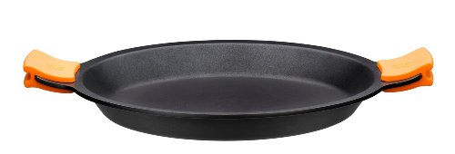 Bra Efficiente – Padella Per Paella, Con Manici In Silicone, In Alluminio Pressofuso Con Rivestimento Antiaderente Teflon Platinum Plus, Alluminio Pre