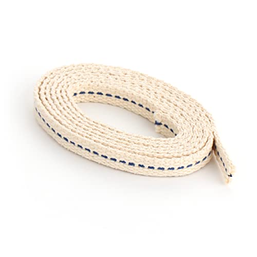 Nklaus 5 Metri 8Mm 100% Cotone Naturale Stoppino Lampada Stoppino Piatto Stoppino Lanterna Stoppino Per Bruciatore Olio Lampada Con Paraffina Purifica