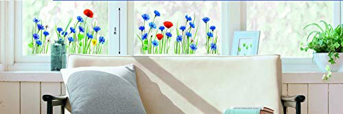 Graz Design - Adesivo Da Finestra Xxl Con Fiordalisi