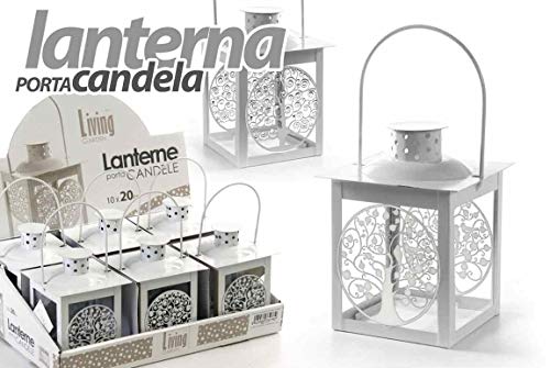 Lanterna Porta Candela Lumini Tea Light 7 * 15(11) Cm Living Garden Classica Shabby Chic Decoro Albero Della Vita Aca-732775