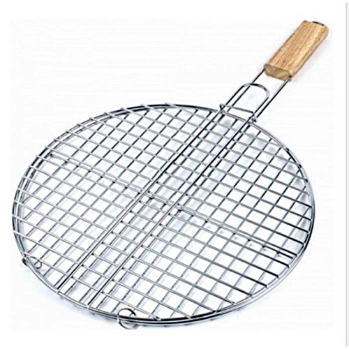 Doppia Griglia Barbecue Rotonda 40 Cm – Accessorio Cucina Grillade Estate – 409