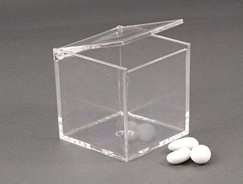Subito Disponibile 4 Pezzi Scatola In Plexiglass Portaconfetti 8X8X8