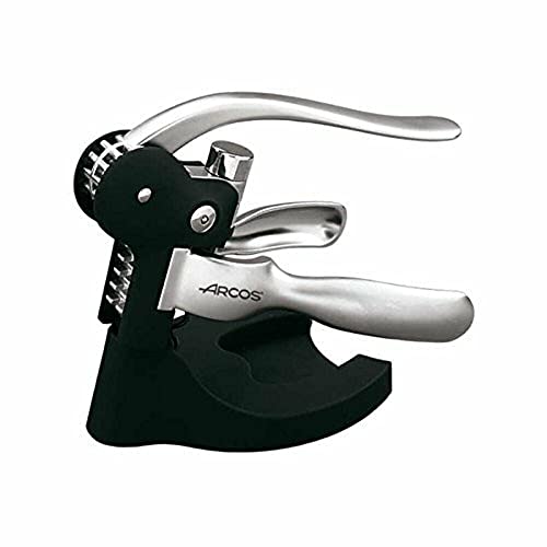 Arcos Cavatappi Manuale Con Corpo Abs E Manico In Lega Di Zinco. Apribottiglie Manuale Multifunzionale Con Tagliacapsule. Stappare Senza Sforzo. Color