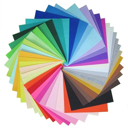 40 Pezzi 10 * 10Cm Feltro,Pannolenci,Pannolenci Colorati Morbido,Feltro Colorato,Feltro E Pannolenci,Tessuto In Poliestere,Per Lavori Di Cucito,Fai Da