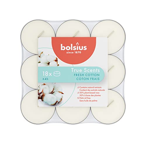Bolsius - Candele Profumate - Lavendel - Confezione Da 18 - Lunga Durata Di 4 Ore - Candela Domestica - Decorazione D'Interni - Estratti Naturali - Ce
