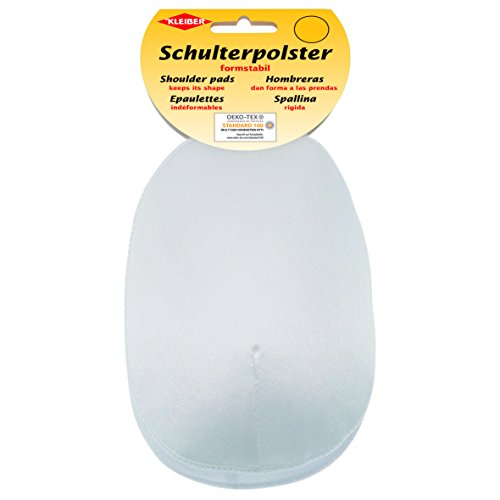 Kleiber Kr 5-Spalline Imbottite Con Gancio E Fascia In Velcro Raglan, Poliammide 50% Poliuretano, Bianco, 16 X 11,5 X 4 Cm