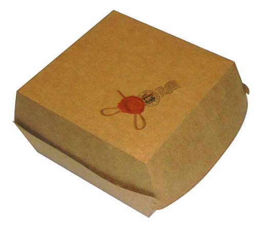 Pz 50 Box In Cartoncino Alimentare Hamburger Per Panino Maxi Formato Grande In Carta Per Alimenti Da Asporto