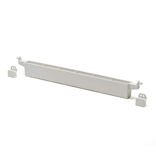 Foppapedretti Vaschetta Porta Mollette Gulliver Con Due Ganci, Bianco