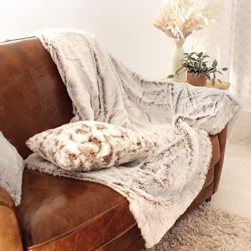 Enjoy Home P010Ta130160, Plaid In Finta Pelliccia D’Orso, Poliestere, Colore Beige, 160 X 130 Cm