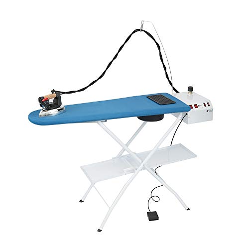 Eolo Asse Da Stiro Professionale As07 Piano Riscaldato Aspirante 112X42 Cm Stabile Richiudibile Caldaia A Risparmio Energetico Ferro Professionale Alt