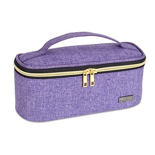 Luxja Organizer Smalti Per Unghie, Porta Smalti Per Unghie, Borsa Smalti Per Unghie - Adatto Per 12 Flaconi (15 Ml - 0,5 Fl.Oz), Valigetta Per Smalti