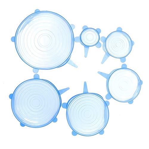 Tempo Di Saldi Coperchio In Silicone Estensibile 6 Pezzi Pellicola Avvolgente Da 7 A 20 Cm