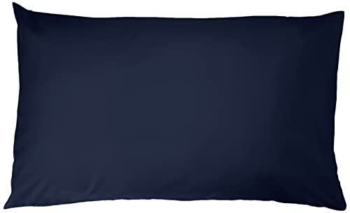 Amazon Basics - Federe In Microfibra, 50 X 80 Cm, Confezione Da 2, Blu Navy