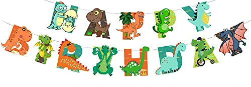 Ghirlanda Di Buon Compleanno Dinosauro,Buon Compleanno Striscioni,Festa A Tema Dinosauro Decorazioni Di Compleanno