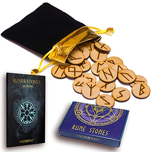 25 In Rune Pietra Celtiche Stone Set Borsa Con Layout & Rune Celtichecato Pergamena (In Inglese)
